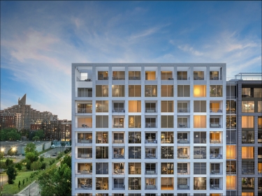 Vertica Condominiums - Condos neufs  Longueuil avec units modles  Saint-Laurent avec ascenseur avec stationnement extrieur prs d'une gare avec gym: Studio/loft