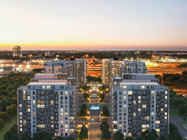 Marquise 8 | Habitats locatifs haut de gamme � Laval - Location neuve � Blainville En inscription avec ascenseur pr�s d'une gare: Studio/loft